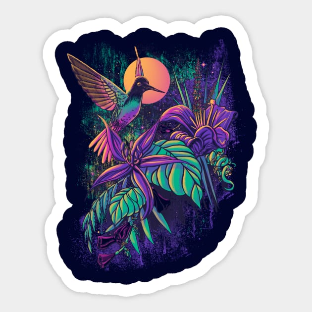 Purple Garden Sticker by qetza